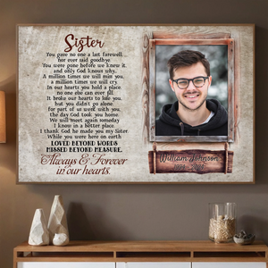 Brother or Sister’s Memory – Personalized Tribute Poster - 89Prints
