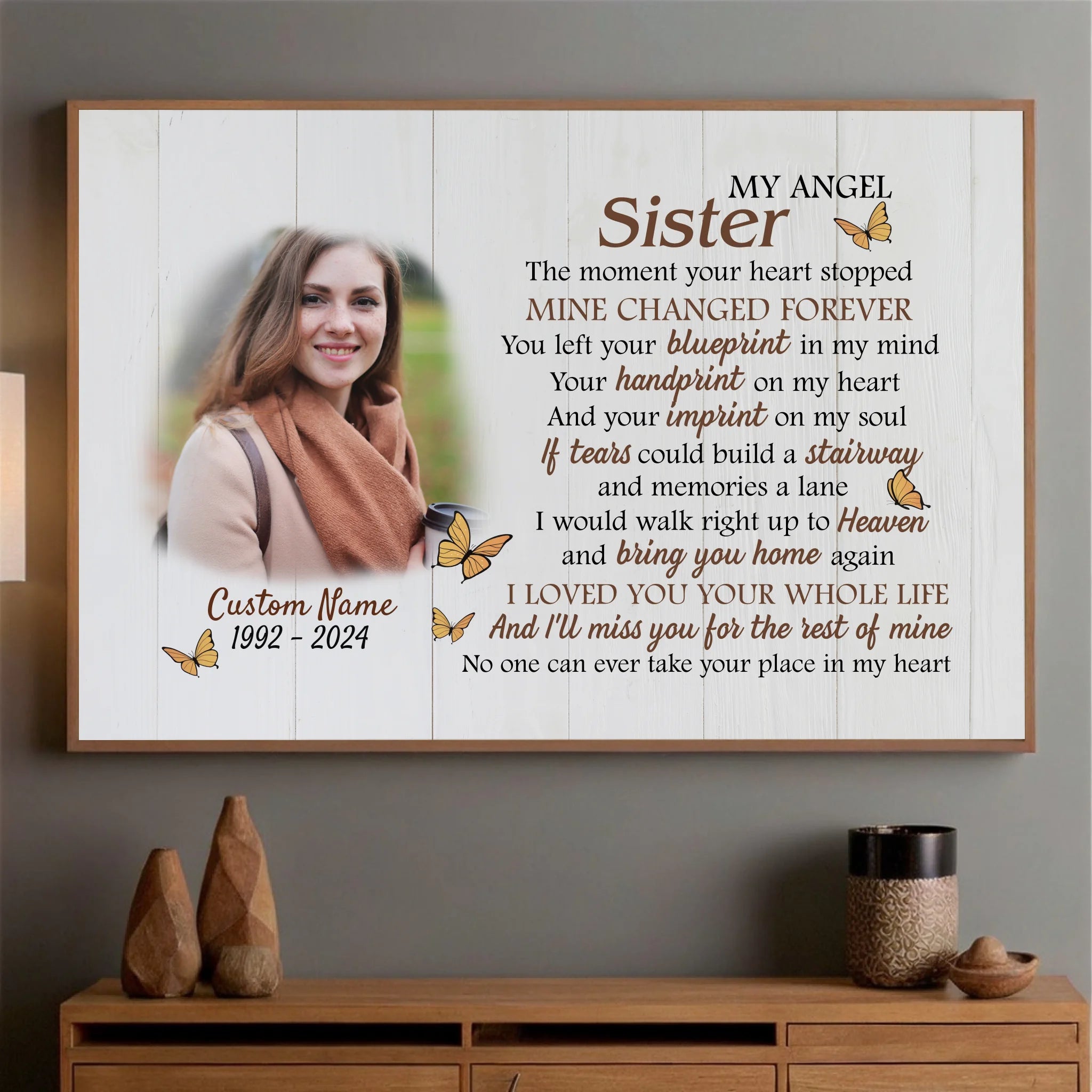 Customizable Wall Art for Sister – Celebrate the Bond - 89Prints
