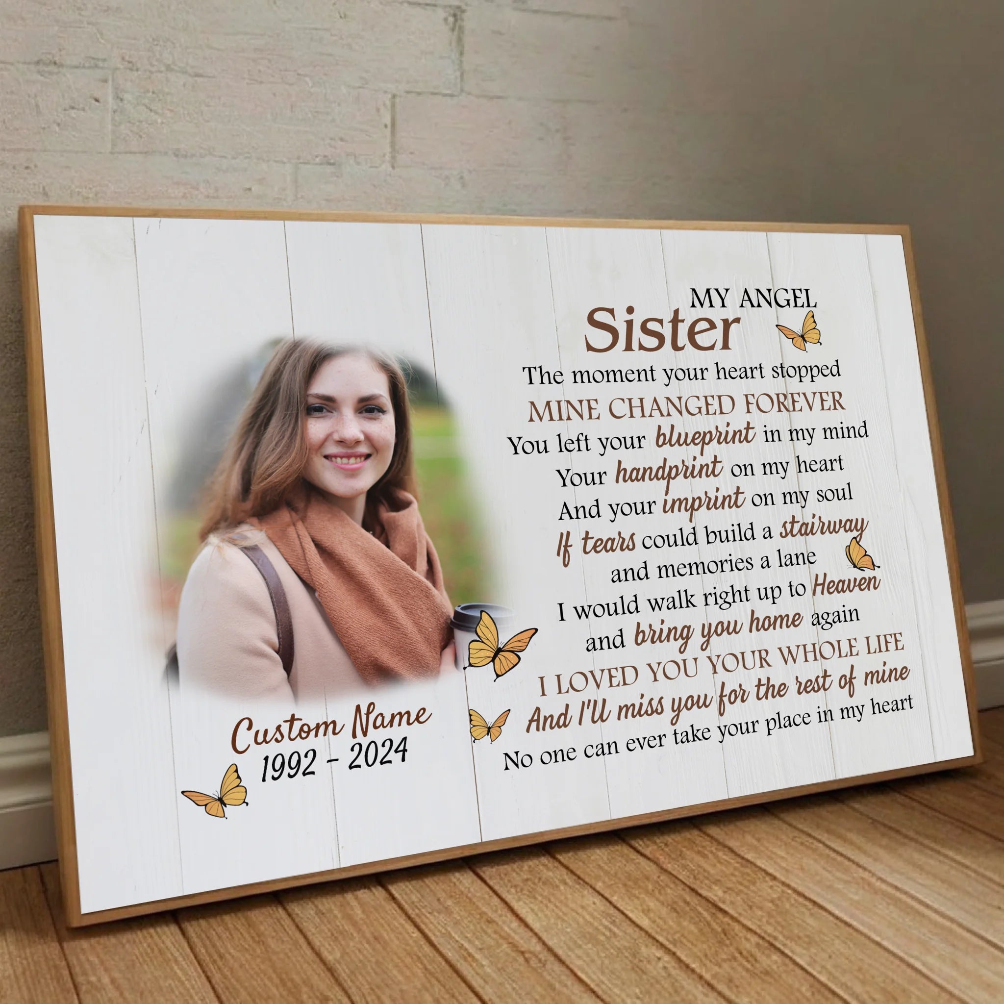 Customizable Wall Art for Sister – Celebrate the Bond - 89Prints