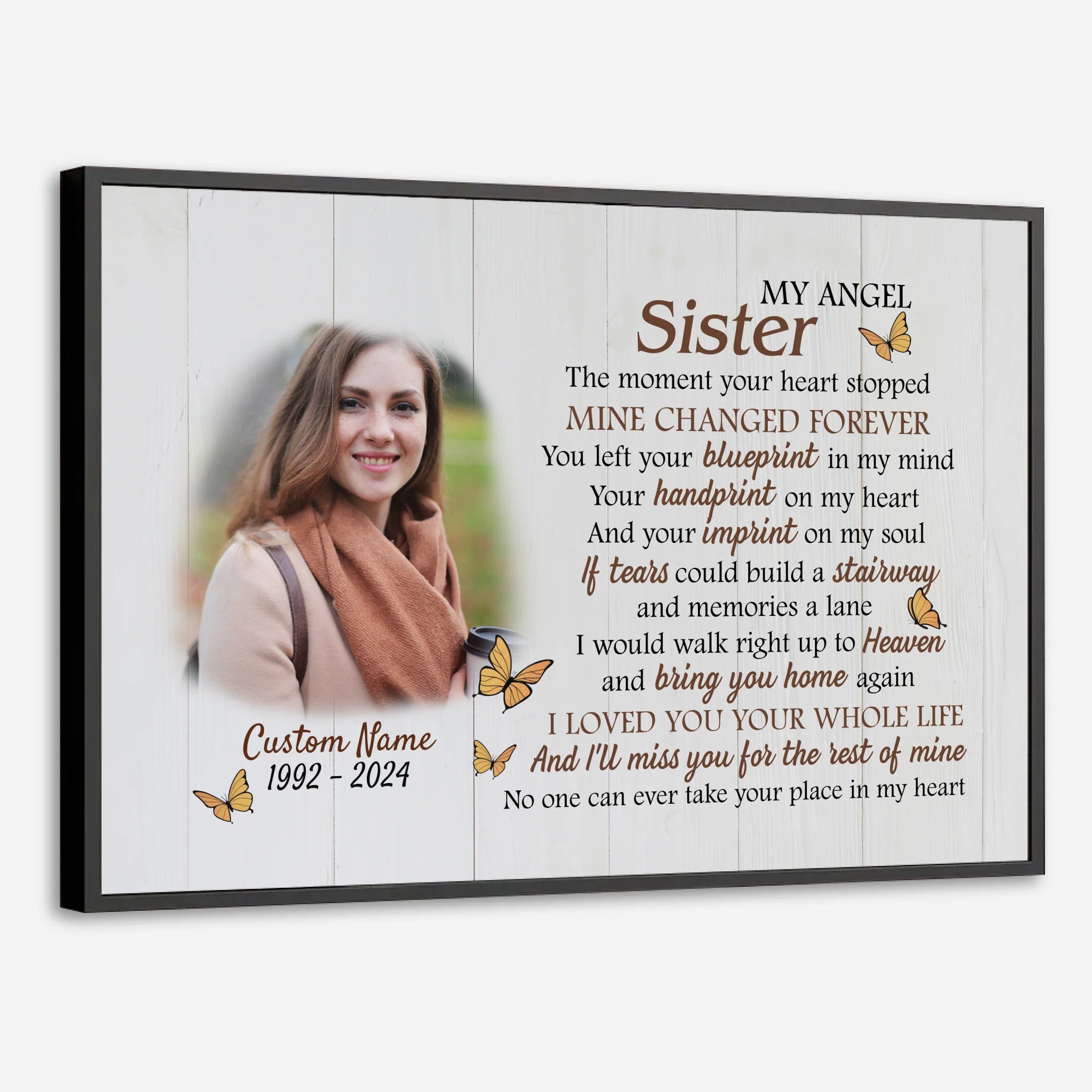 Customizable Wall Art for Sister – Celebrate the Bond - 89Prints