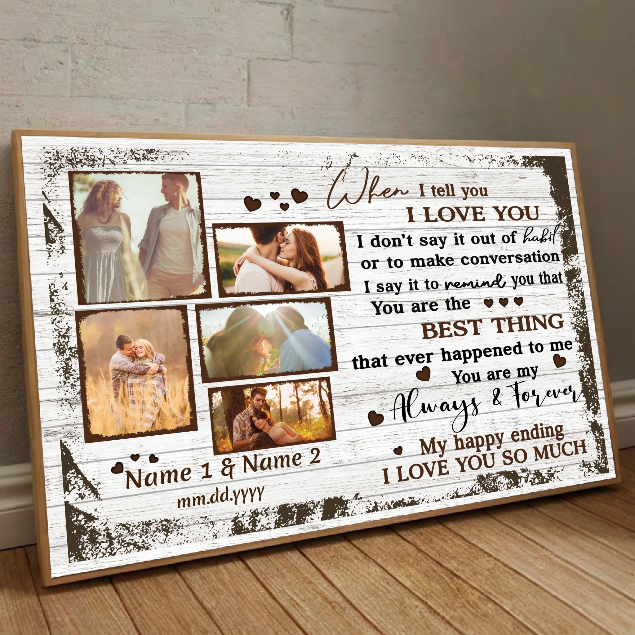 Customizable Wedding Gift – Always and Forever Love | 89Prints
