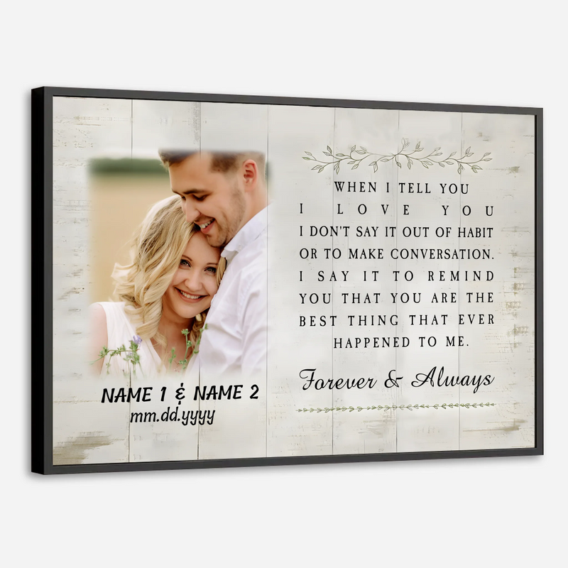 Celebrate Your Love with a “Forever & Always” Custom Wedding Poster - 89Prints