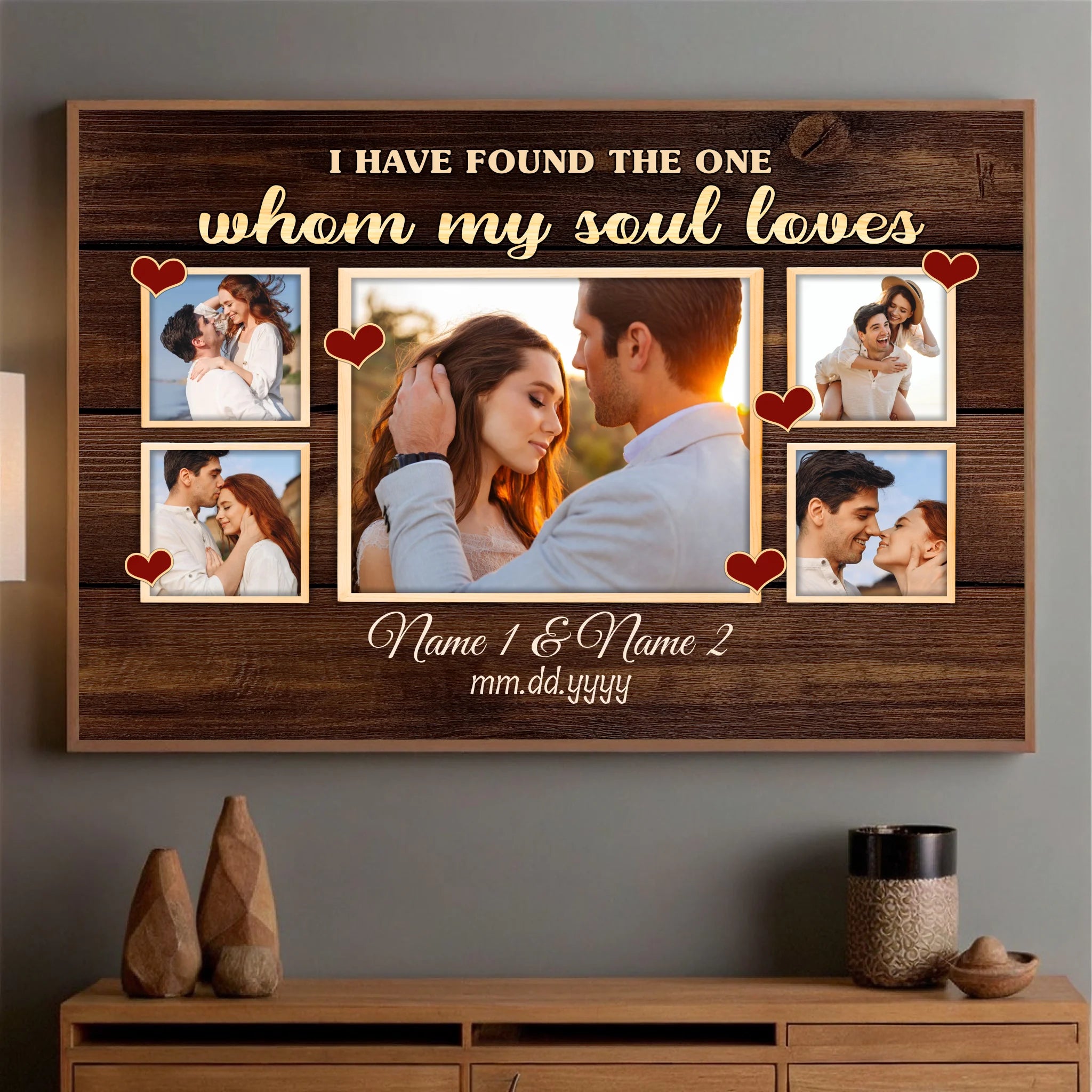 Whom My Soul Loves – Custom Wedding Poster Celebrating Your Unique Love - 89Prints