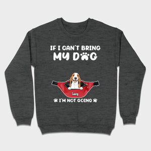 Custom Dog Icon & Name T-Shirt – 'If I Can’t Bring My Dog' – 89Prints