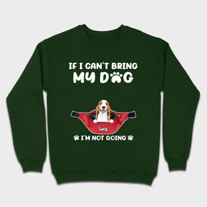 Custom Dog Icon & Name T-Shirt – 'If I Can’t Bring My Dog' – 89Prints