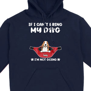 Custom Dog Icon & Name T-Shirt – 'If I Can’t Bring My Dog' – 89Prints
