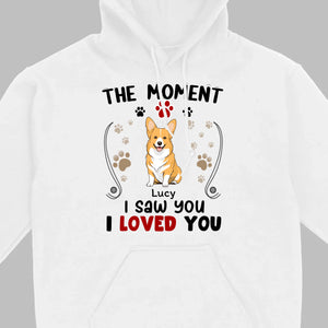 Custom Dog T-Shirt – 'The Moment I Saw You, I Loved You' by 89Prints