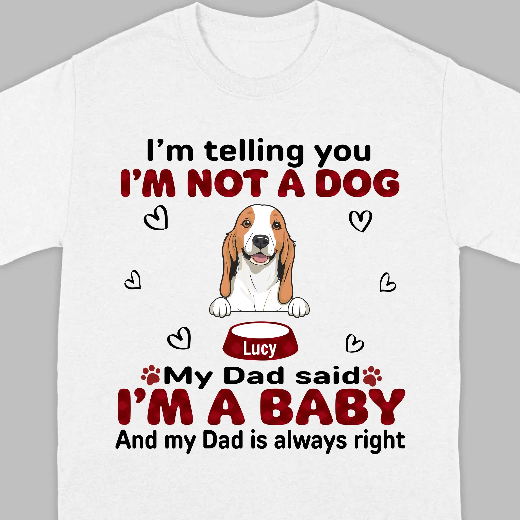 Custom Dog T-Shirt for Proud Pet Parents – Personalize with Icons & Names