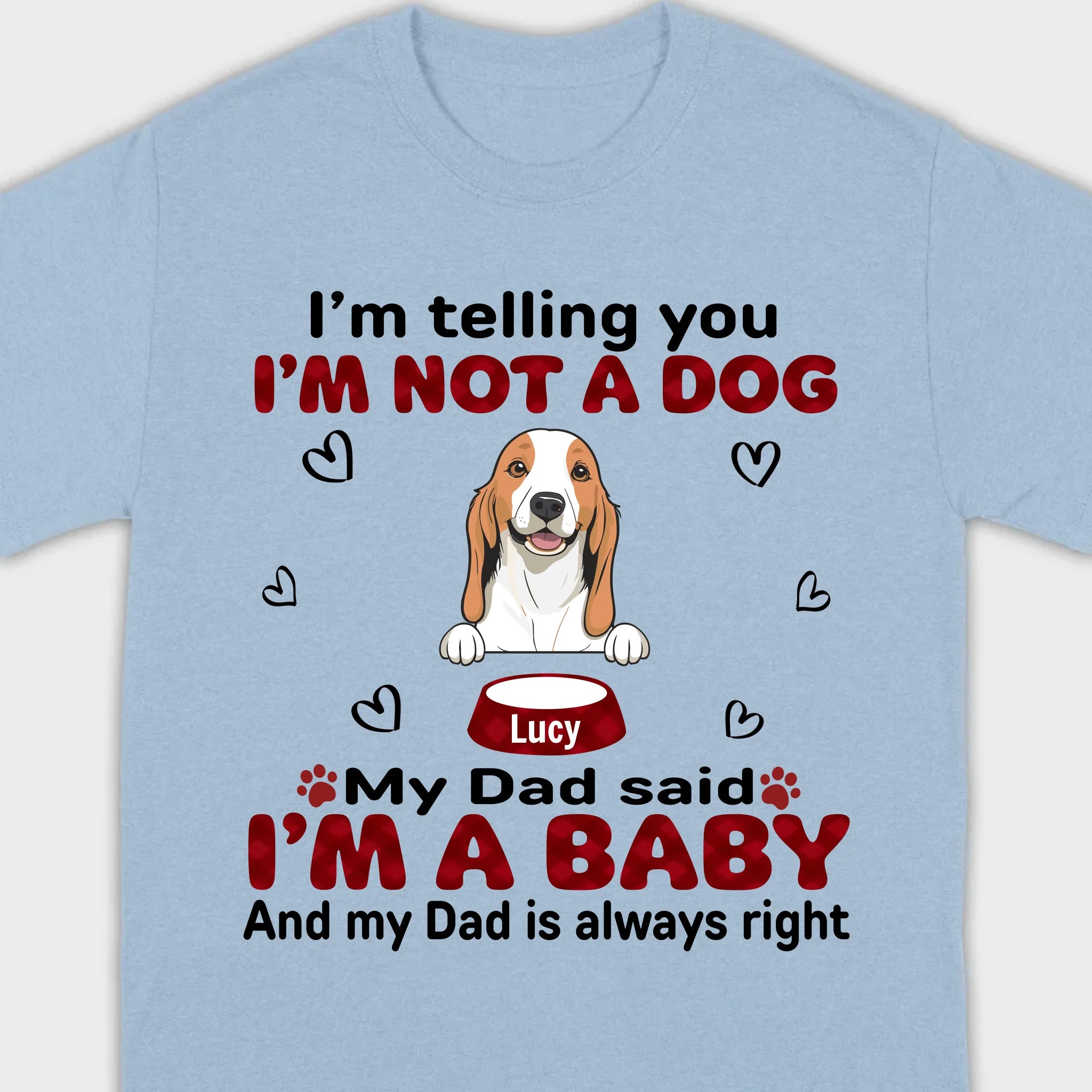 Custom Dog T-Shirt for Proud Pet Parents – Personalize with Icons & Names