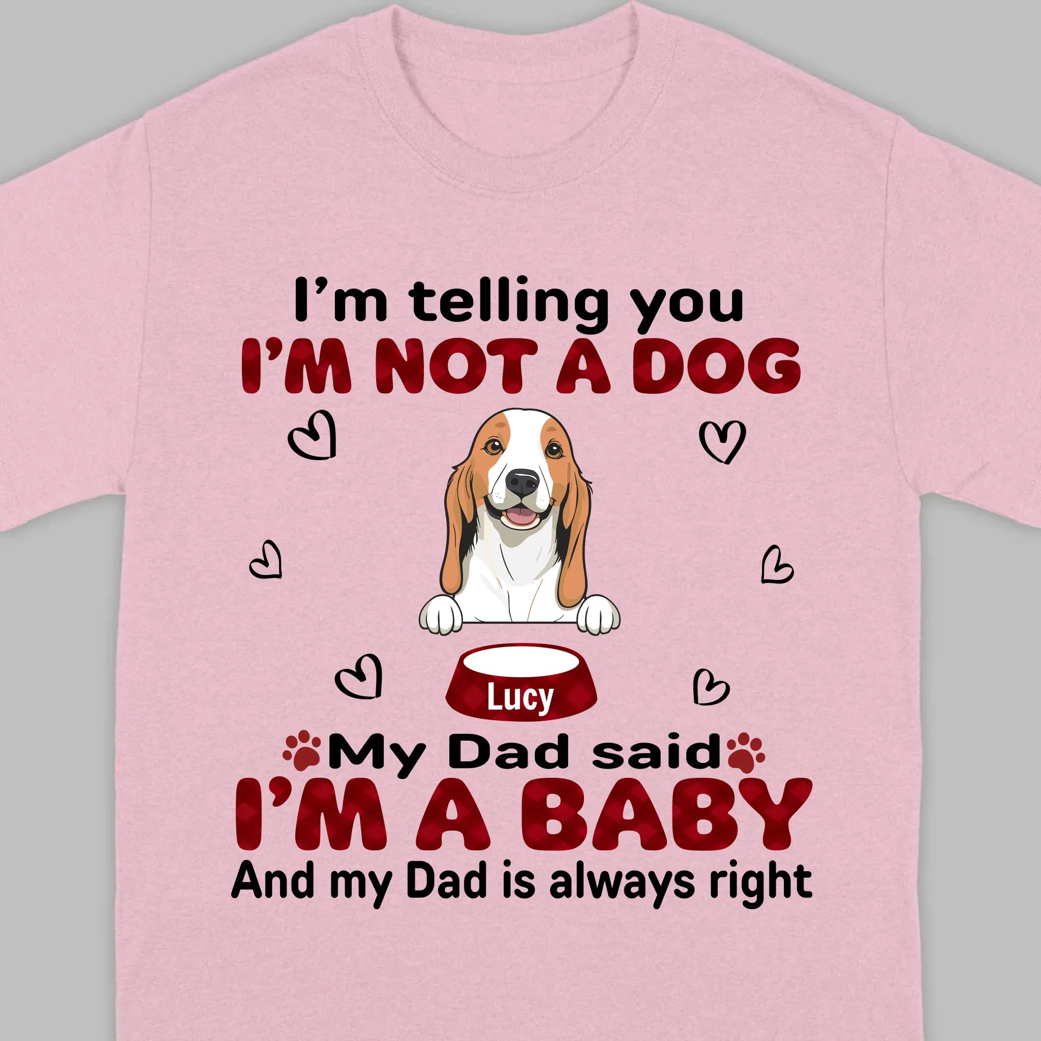 Custom Dog T-Shirt for Proud Pet Parents – Personalize with Icons & Names