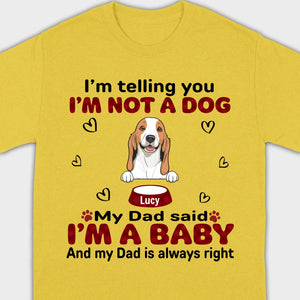 Custom Dog T-Shirt for Proud Pet Parents – Personalize with Icons & Names