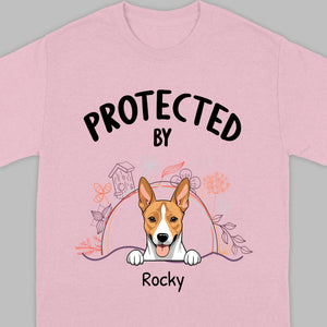 Customizable Pet T-Shirt - Protected by Name | Personalize with 89Prints