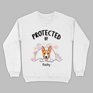 Customizable Pet T-Shirt - Protected by Name | Personalize with 89Prints