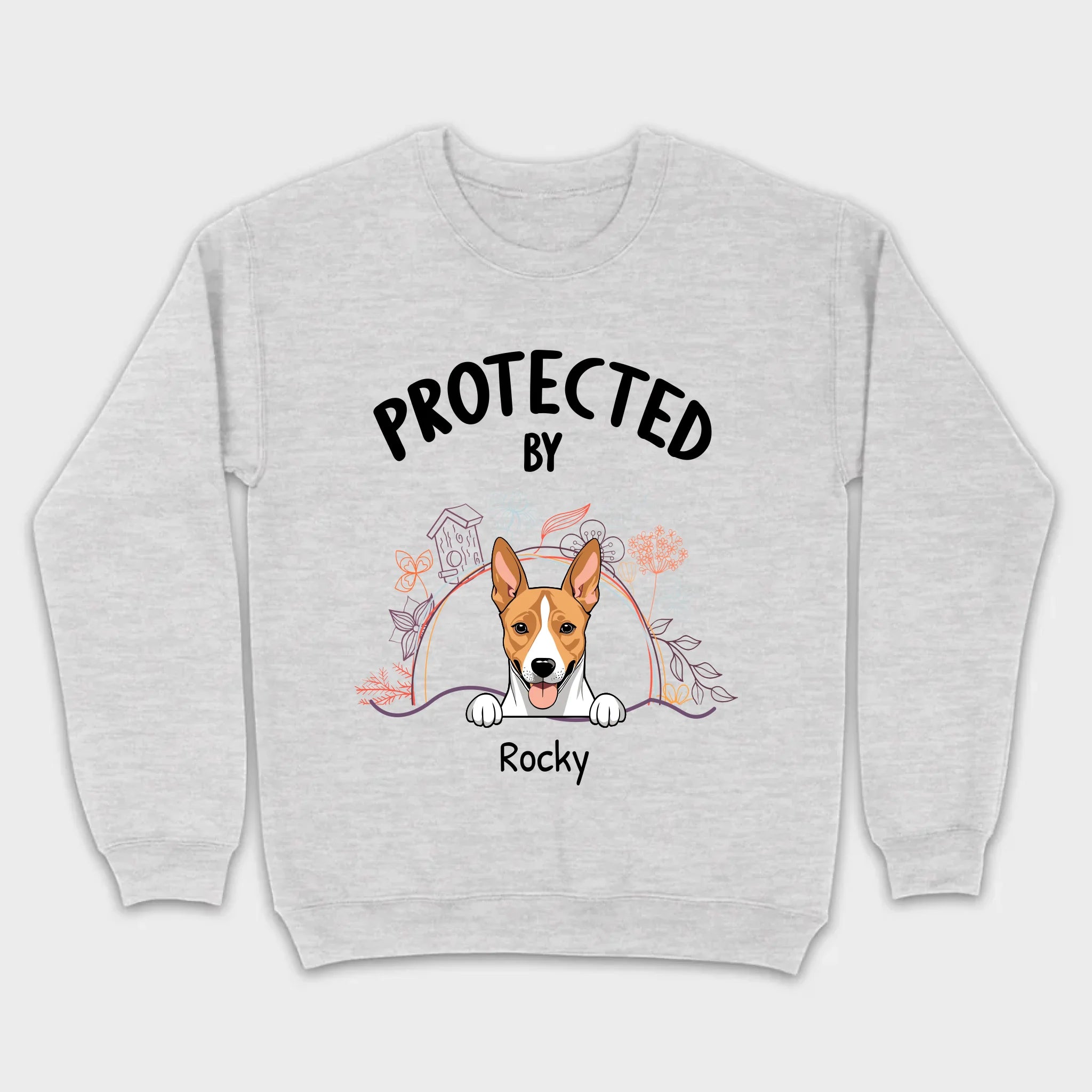 Customizable Pet T-Shirt - Protected by Name | Personalize with 89Prints