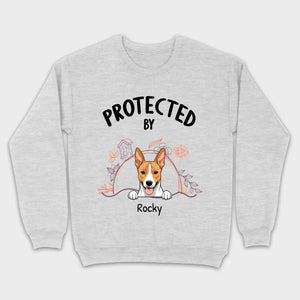 Customizable Pet T-Shirt - Protected by Name | Personalize with 89Prints