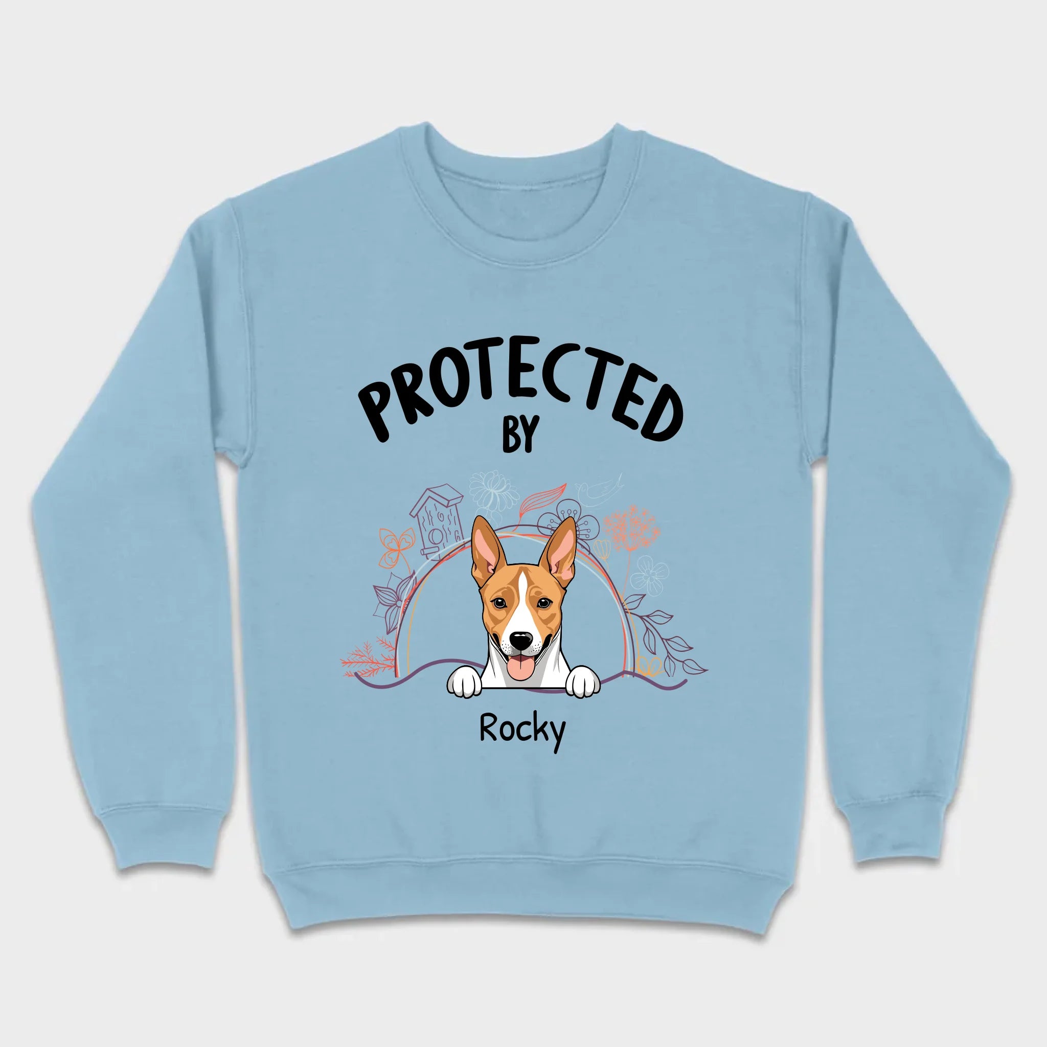 Customizable Pet T-Shirt - Protected by Name | Personalize with 89Prints