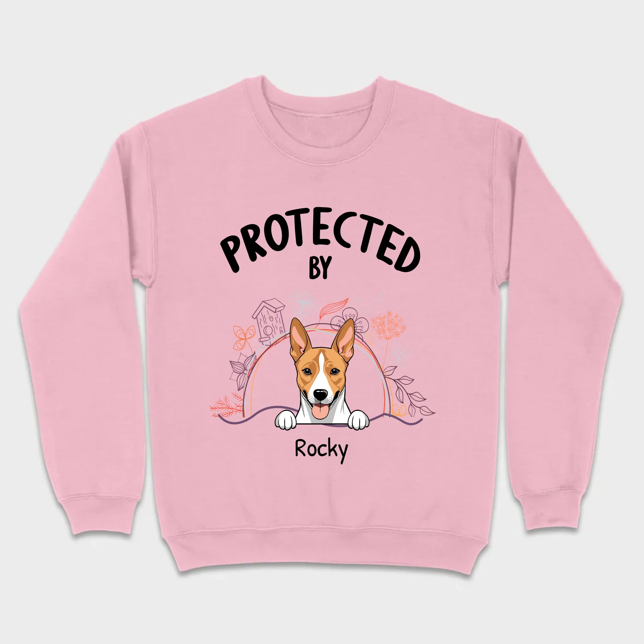 Customizable Pet T-Shirt - Protected by Name | Personalize with 89Prints