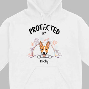 Customizable Pet T-Shirt - Protected by Name | Personalize with 89Prints