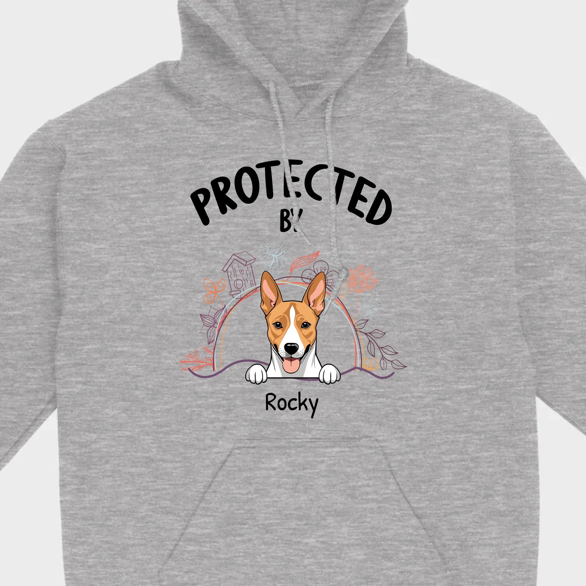 Customizable Pet T-Shirt - Protected by Name | Personalize with 89Prints