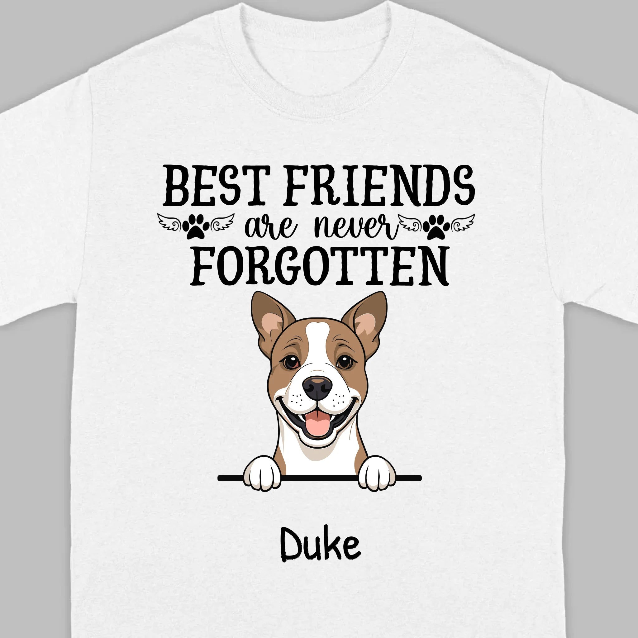 Custom Dog T-Shirts - Honor Unforgettable Bonds with Personalized Names & Icons | 89Prints