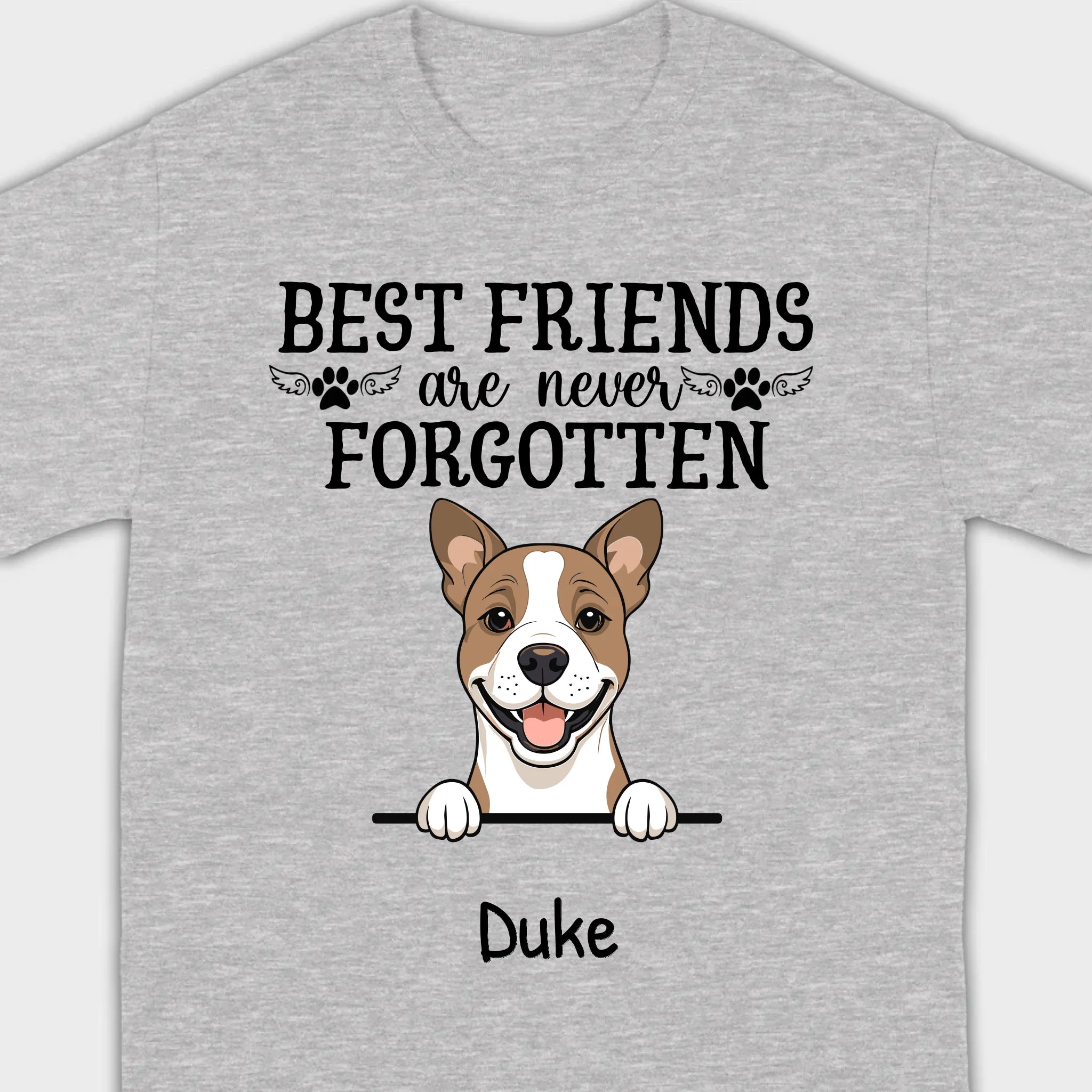 Custom Dog T-Shirts - Honor Unforgettable Bonds with Personalized Names & Icons | 89Prints