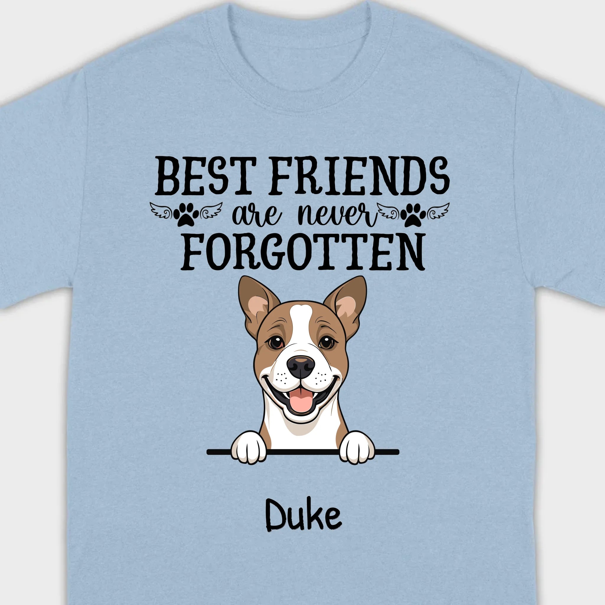 Custom Dog T-Shirts - Honor Unforgettable Bonds with Personalized Names & Icons | 89Prints