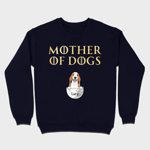 Mother of Dogs Custom T-Shirt with Personalized Dog Icon – 89Prints