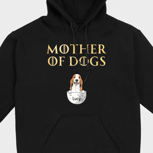 Mother of Dogs Custom T-Shirt with Personalized Dog Icon – 89Prints