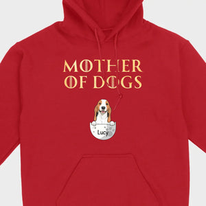 Mother of Dogs Custom T-Shirt with Personalized Dog Icon – 89Prints