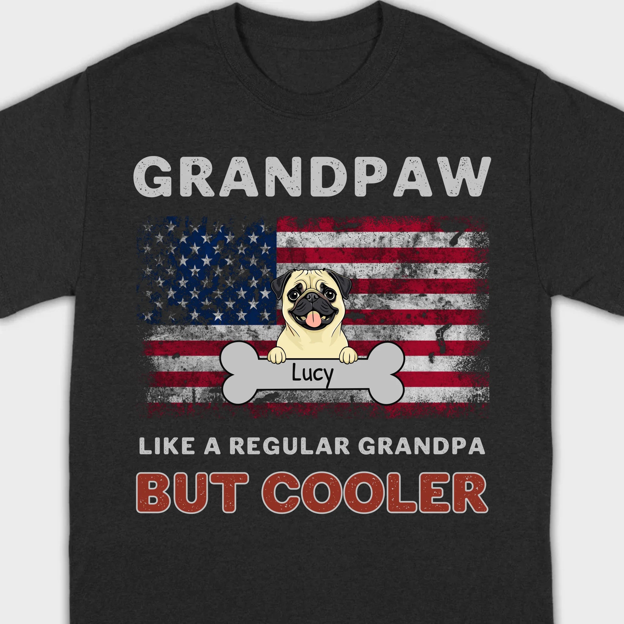 Grandpaw T-Shirt: Coolest Grandpa with Custom Dog Icons – 89Prints