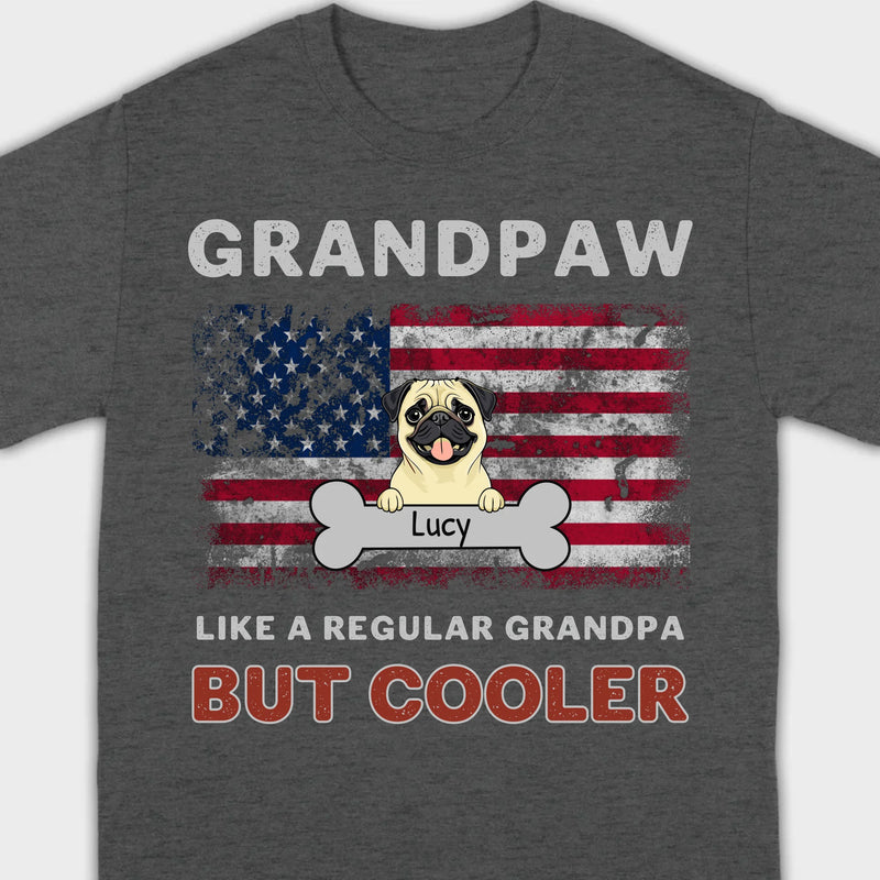 Grandpaw T-Shirt: Coolest Grandpa with Custom Dog Icons – 89Prints