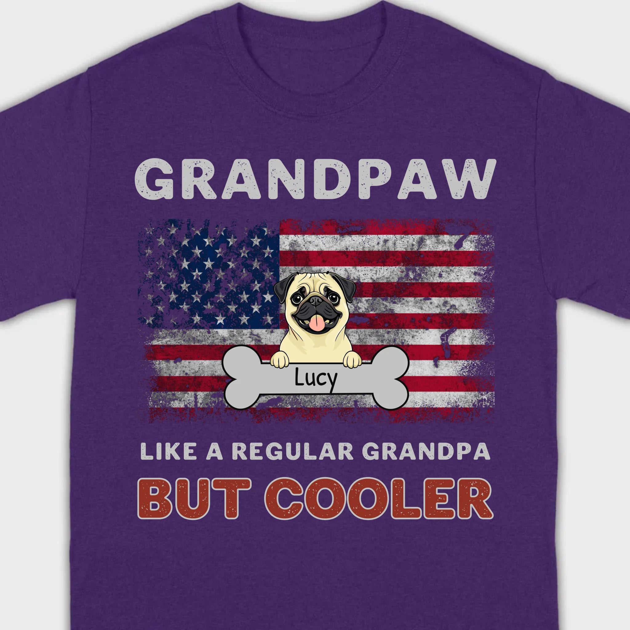 Grandpaw T-Shirt: Coolest Grandpa with Custom Dog Icons – 89Prints