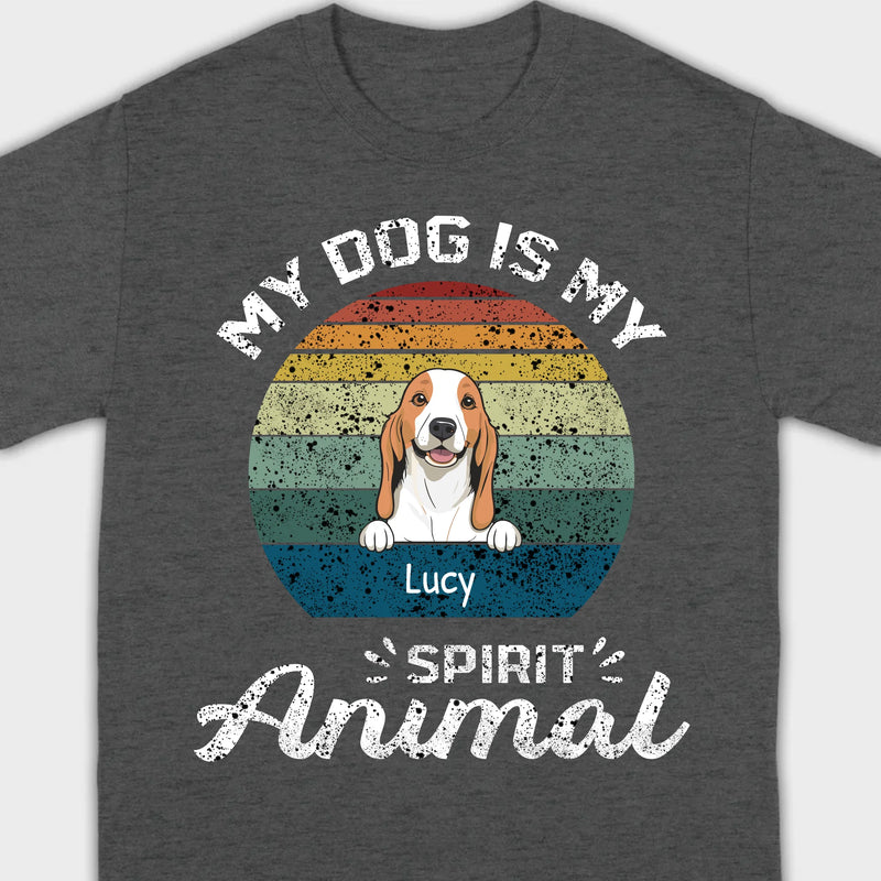 My Dog Is My Spirit Animal T-Shirt – Custom Names & Icons by 89Prints