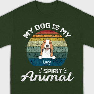 My Dog Is My Spirit Animal T-Shirt – Custom Names & Icons by 89Prints
