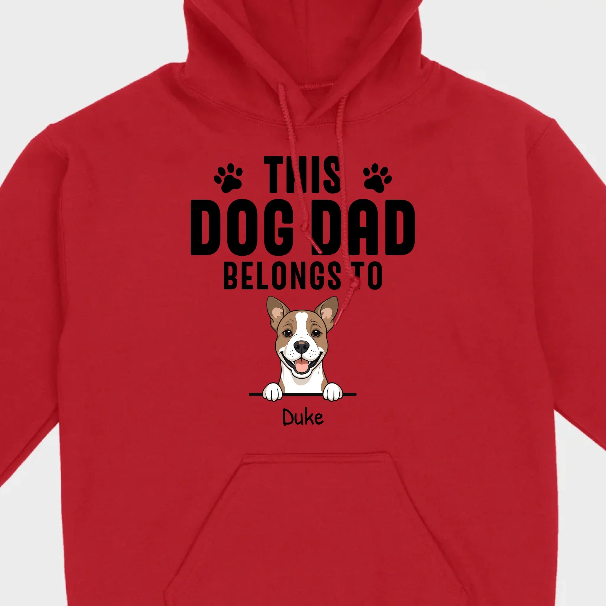 Custom 'This Dog Dad Belongs To' T-Shirt – Personalize with Your Dog's Name | 89Prints