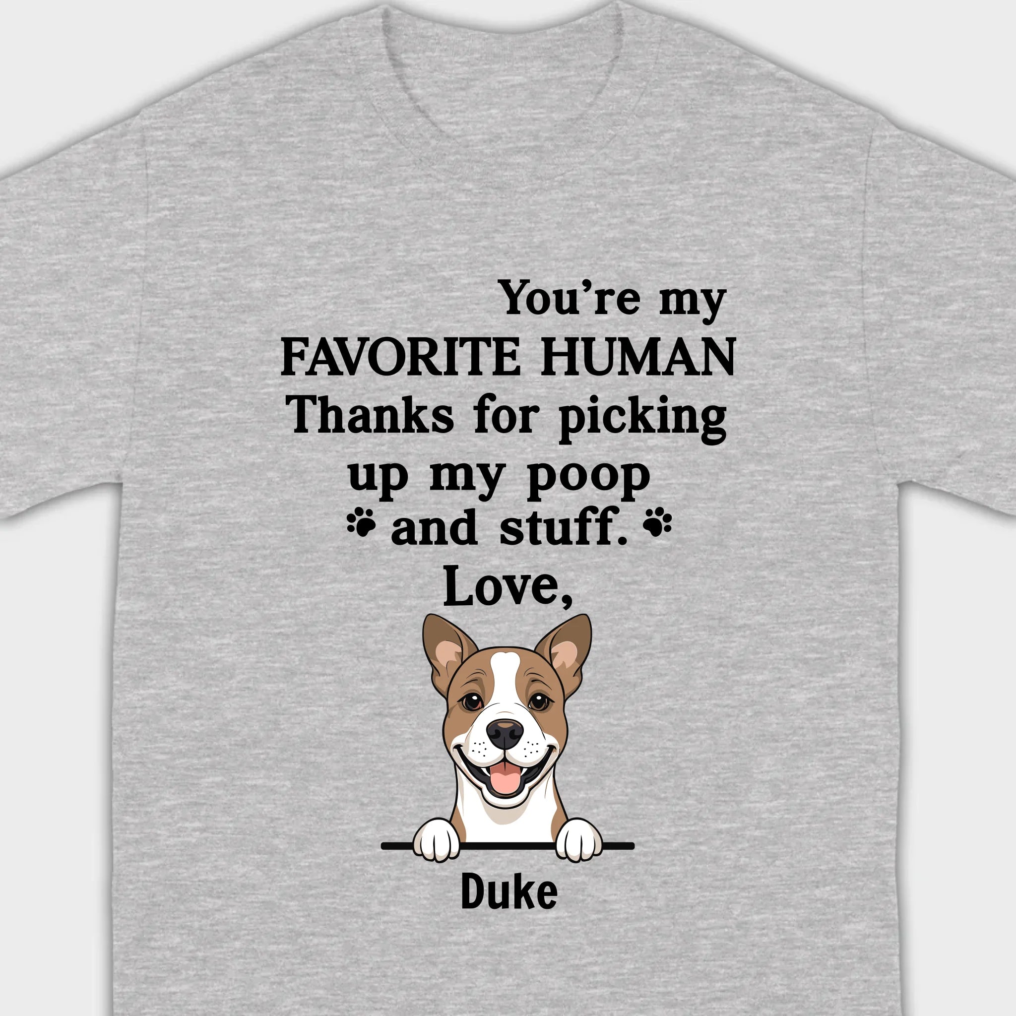Custom Dog T-Shirt for Pet Dads - Funny and Personalized by 89Prints