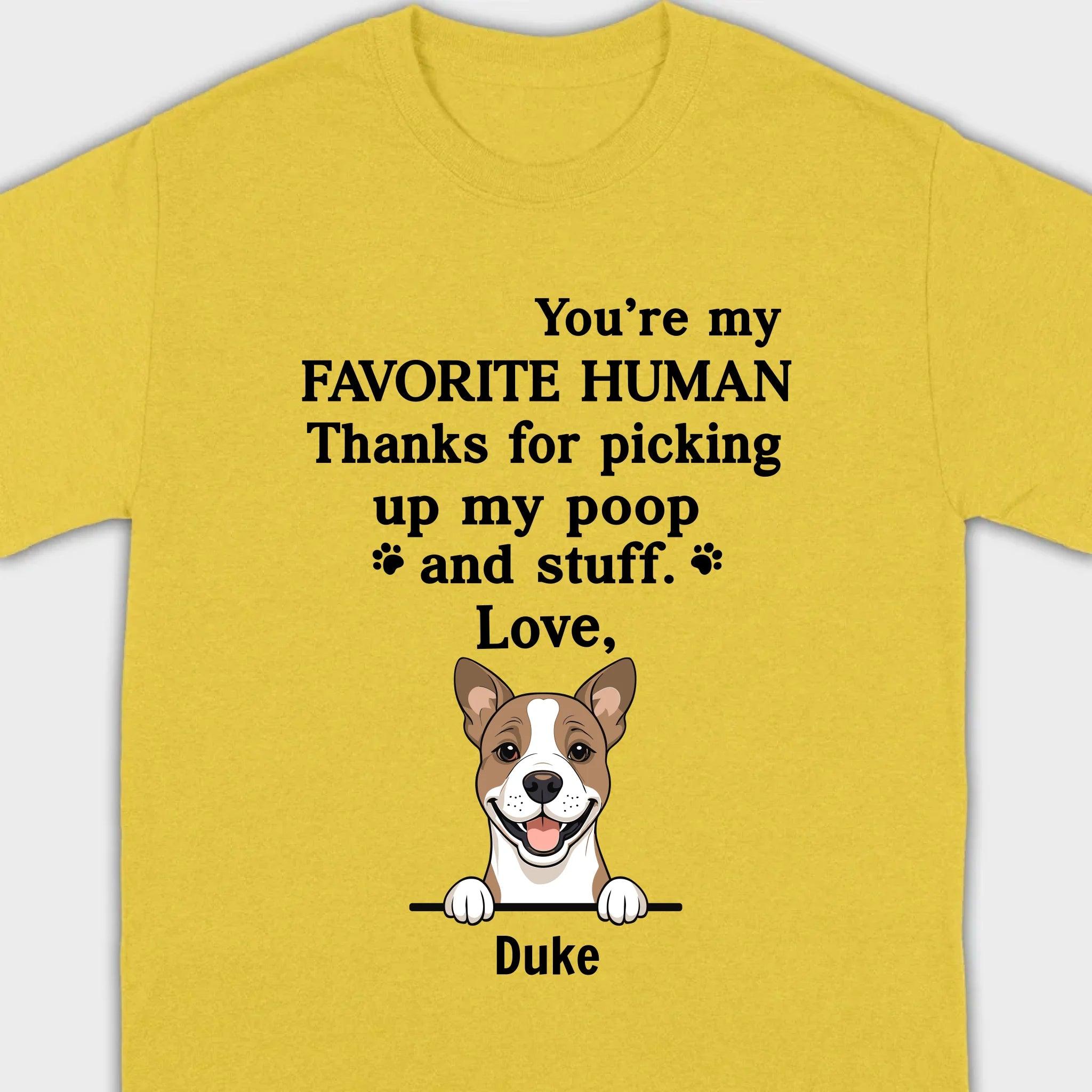 Custom Dog T-Shirt for Pet Dads - Funny and Personalized by 89Prints