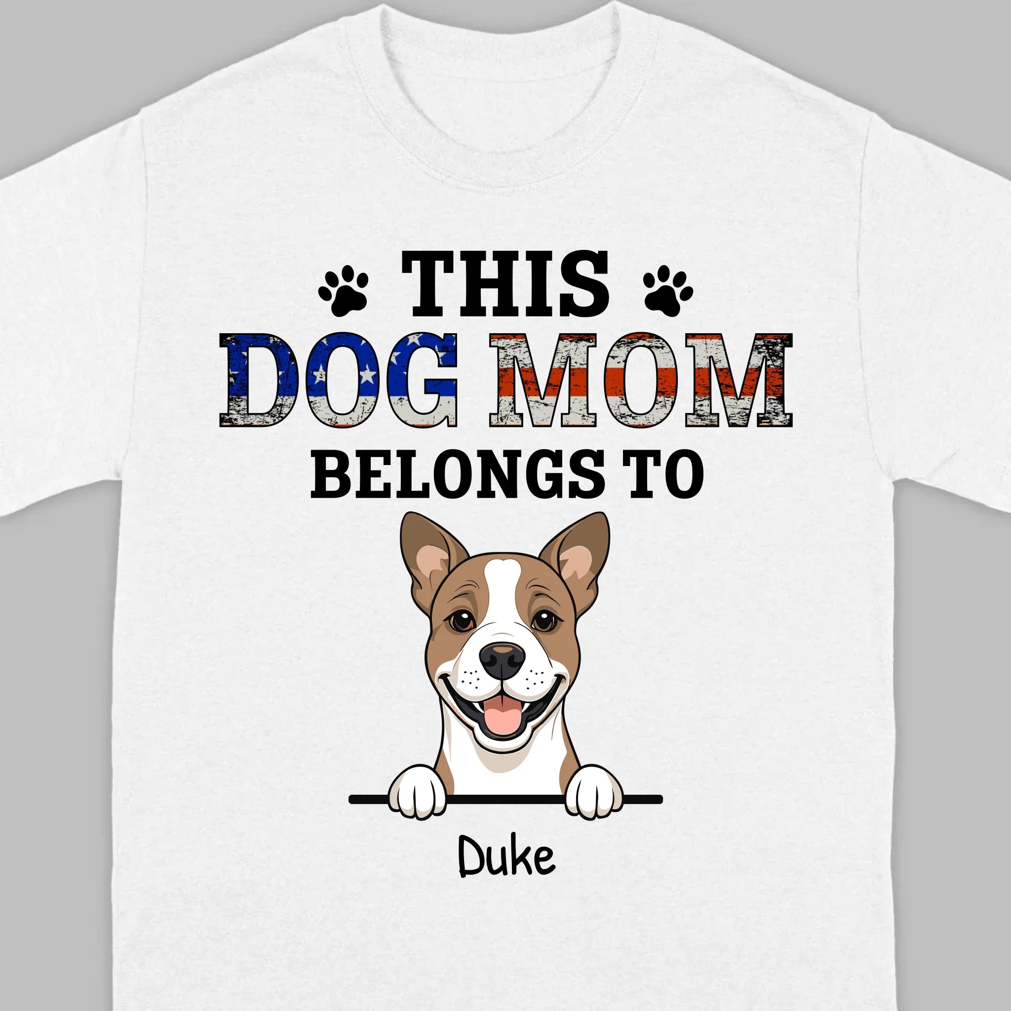 Personalized 'This Dog Mom/Dad Belongs To' T-Shirt – Customizable – 89Prints