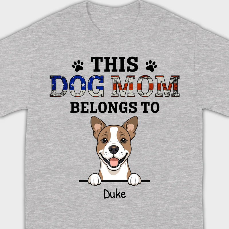 Personalized 'This Dog Mom/Dad Belongs To' T-Shirt – Customizable – 89Prints