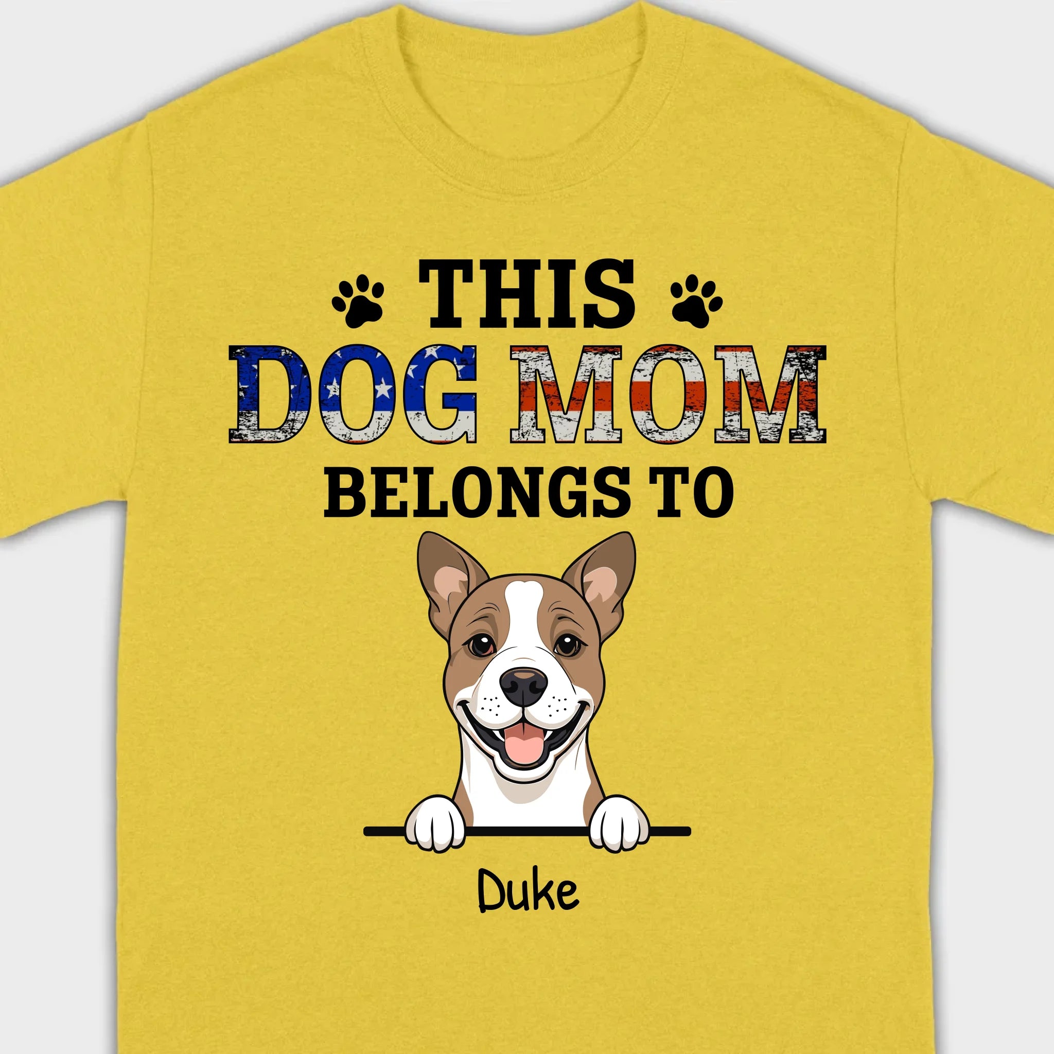 Personalized 'This Dog Mom/Dad Belongs To' T-Shirt – Customizable – 89Prints