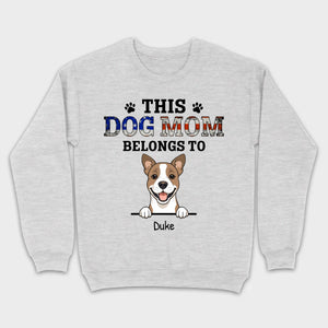 Personalized 'This Dog Mom/Dad Belongs To' T-Shirt – Customizable – 89Prints
