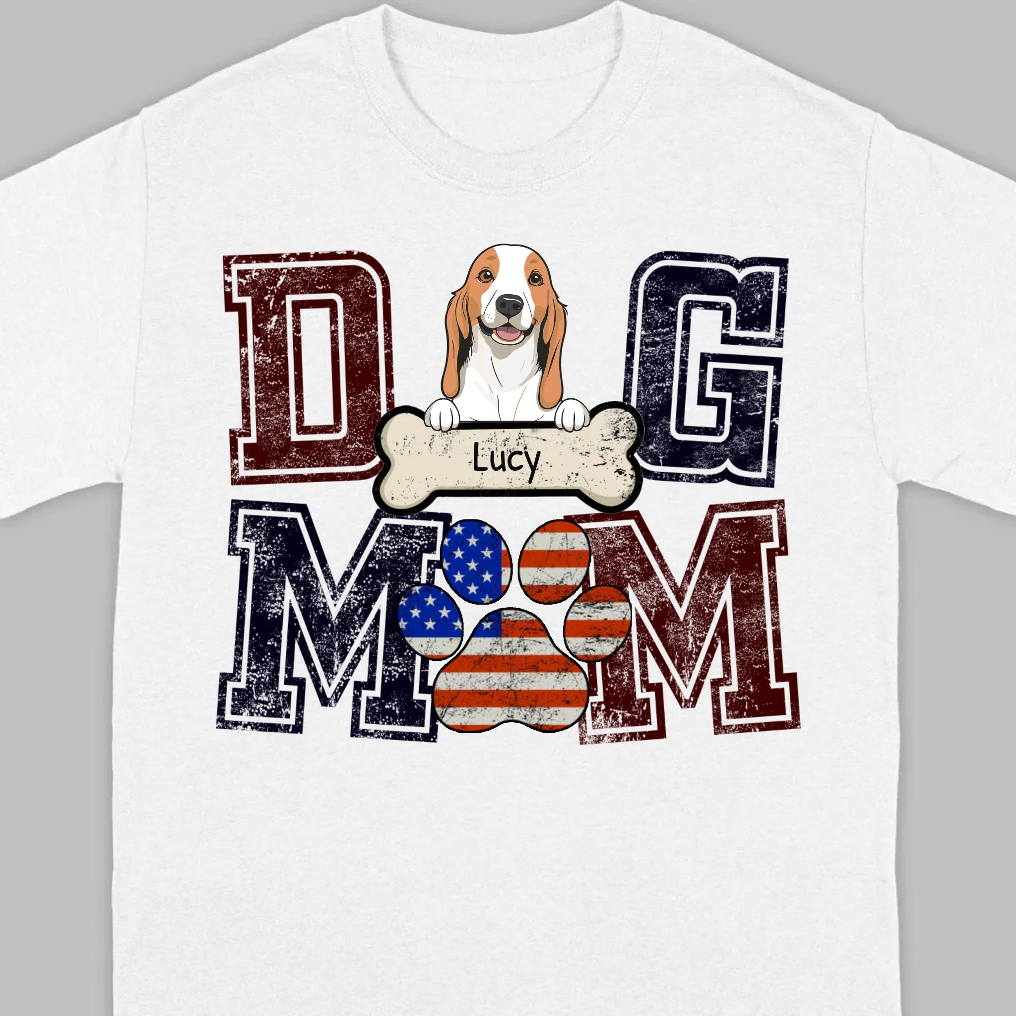 Custom Dog Mom/Dad T-Shirt – Personalize with Your Pet’s Name – 89Prints