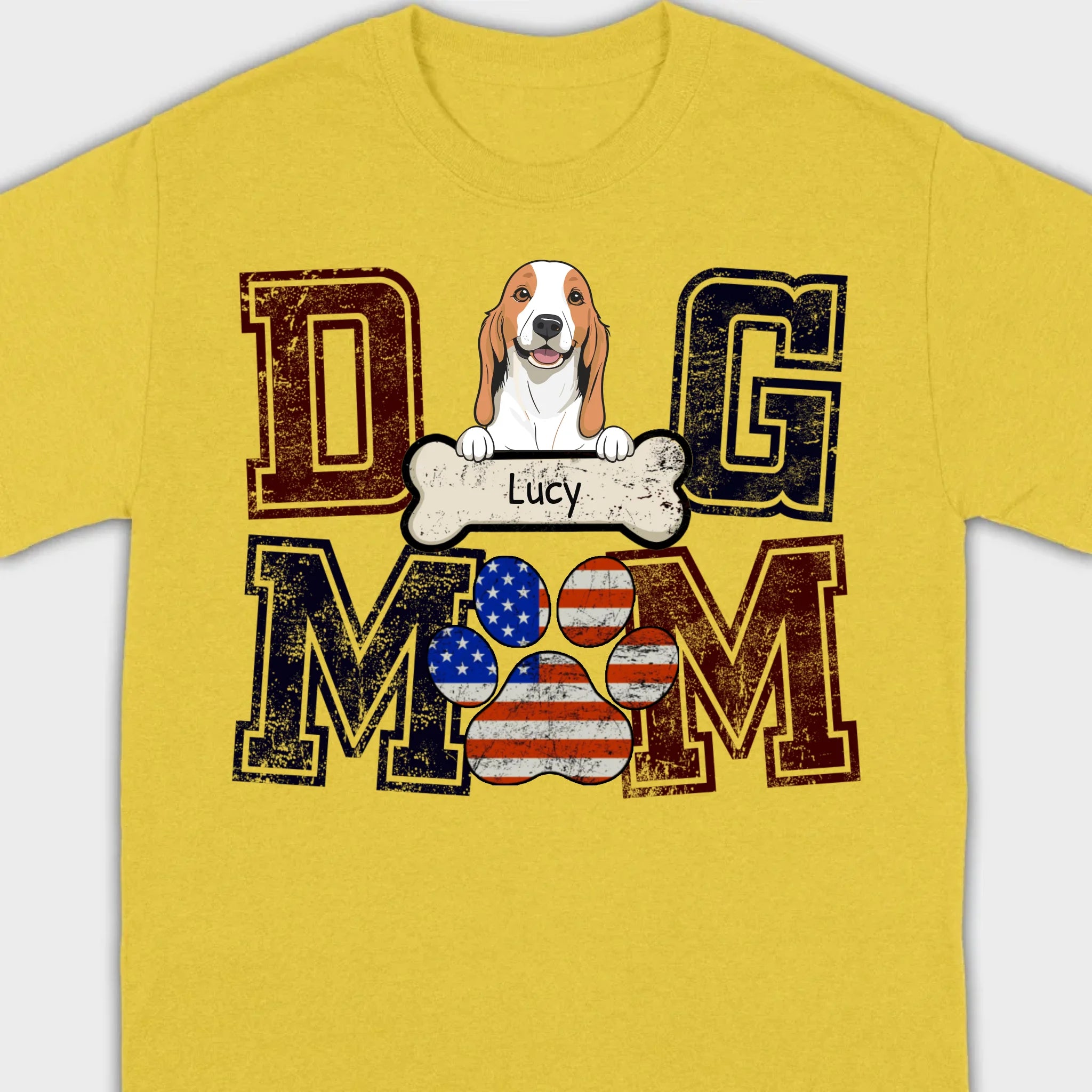 Custom Dog Mom/Dad T-Shirt – Personalize with Your Pet’s Name – 89Prints