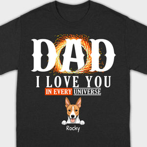 Personalized Dog T-Shirt for Dad - Unique Gift with Custom Name and Icon
