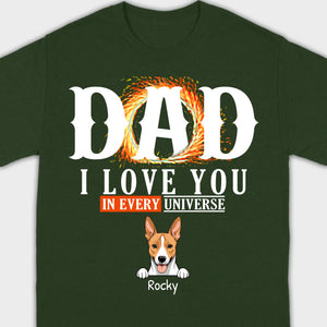 Personalized Dog T-Shirt for Dad - Unique Gift with Custom Name and Icon