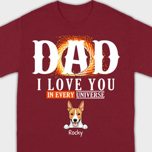 Personalized Dog T-Shirt for Dad - Unique Gift with Custom Name and Icon