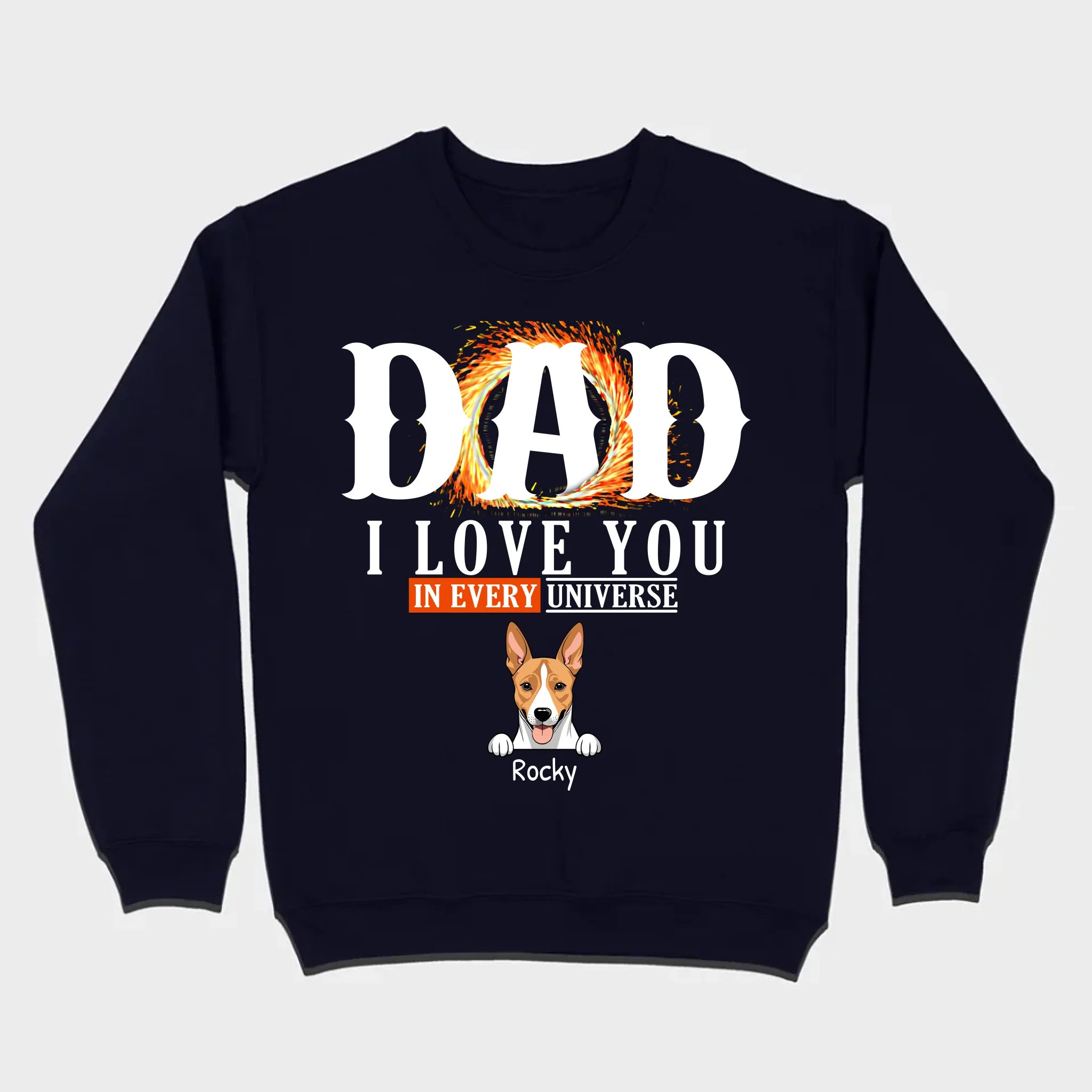 Personalized Dog T-Shirt for Dad - Unique Gift with Custom Name and Icon