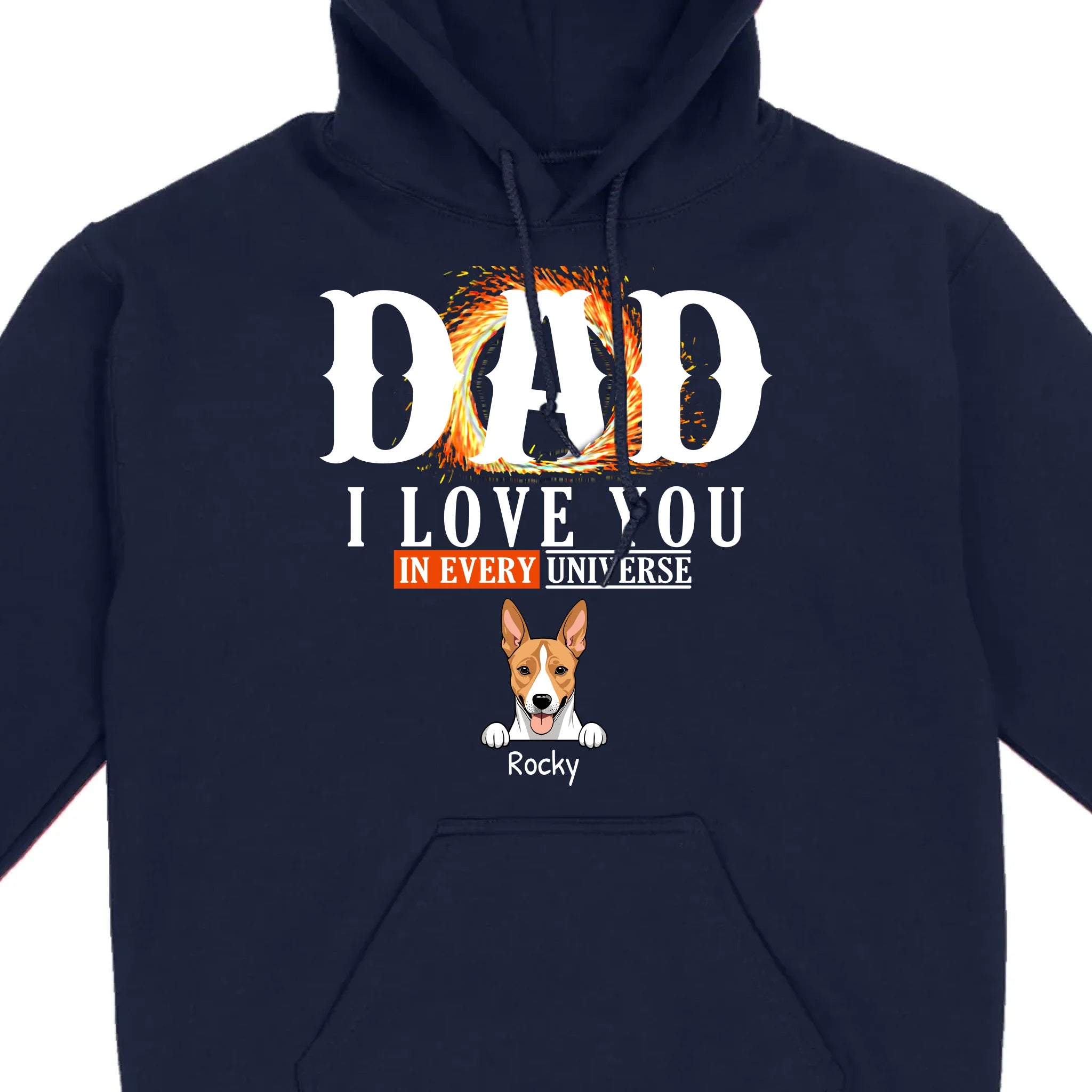 Personalized Dog T-Shirt for Dad - Unique Gift with Custom Name and Icon