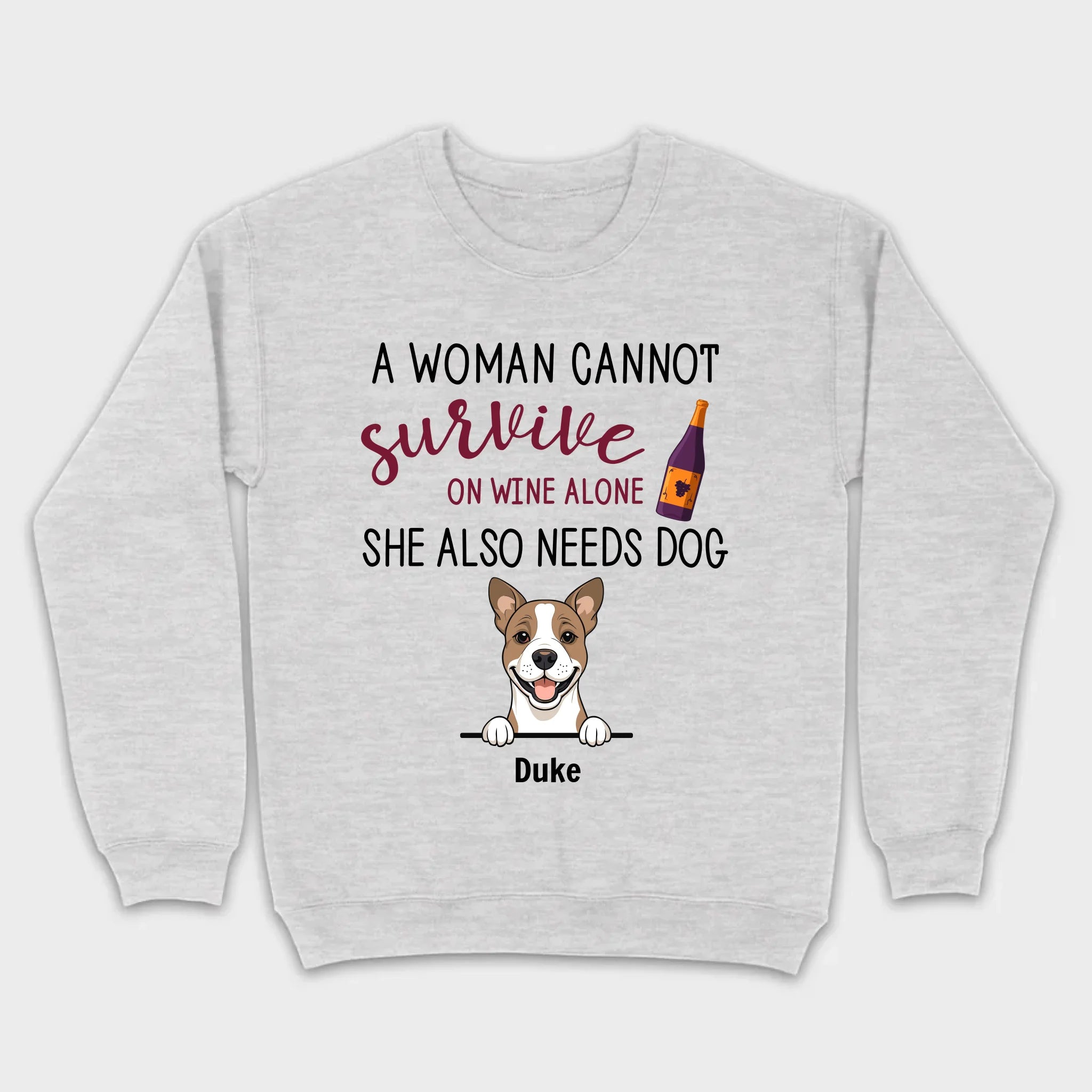 Custom Dog T-Shirt for Dog Lovers - Wine and Pets by 89Prints