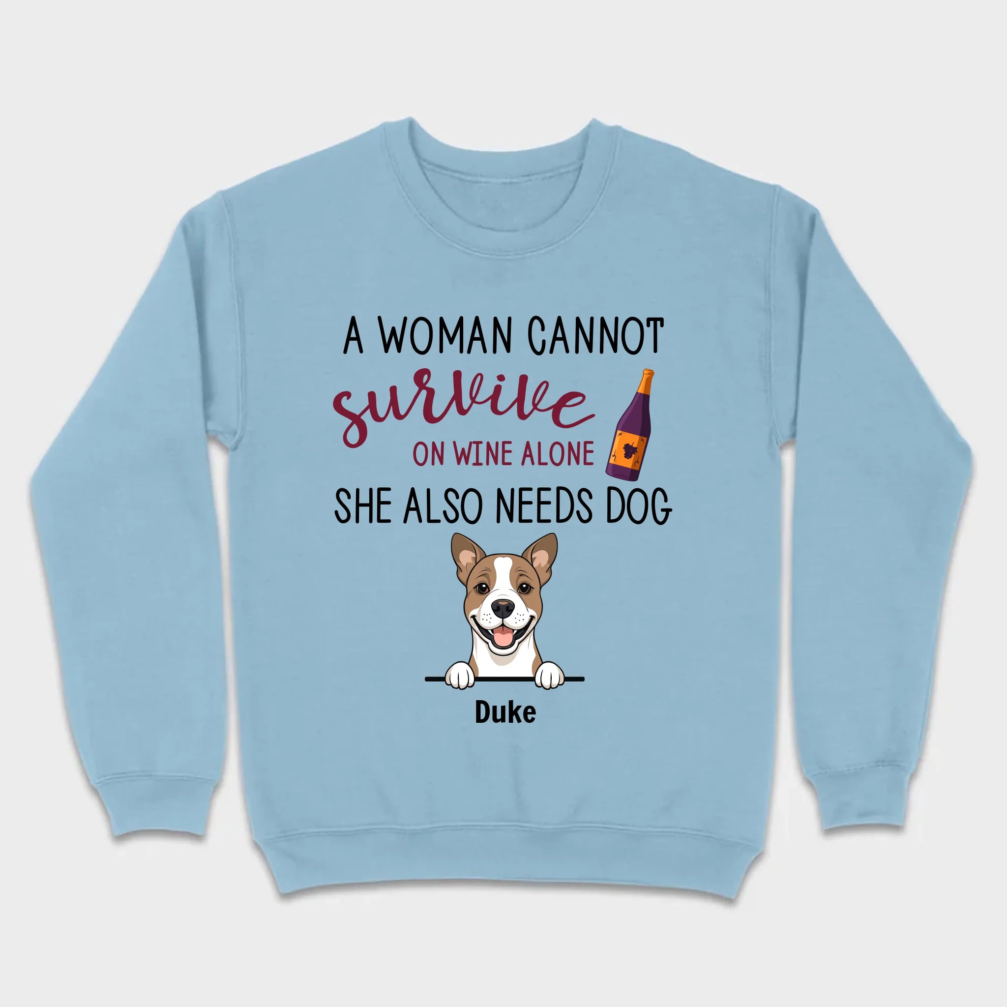 Custom Dog T-Shirt for Dog Lovers - Wine and Pets by 89Prints